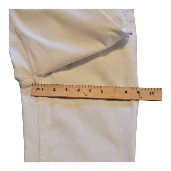 Pilcro and the Letterpress Jeans Womens 28 White High Rise Bootcut Casual Grunge - Picture 13 of 15